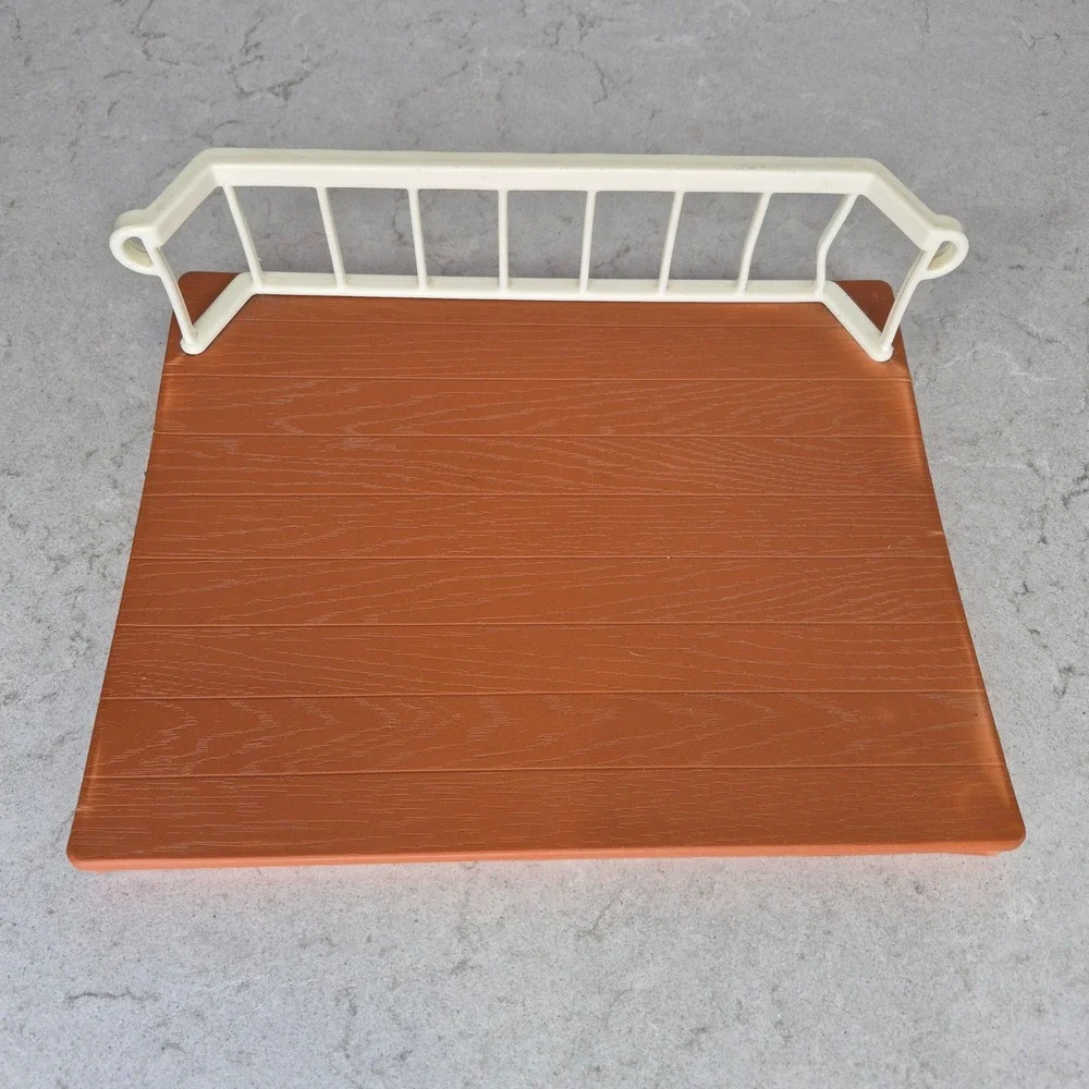 Little Tikes Blue Roof Dollhouse Replacement Slide Out Deck Railing Brown